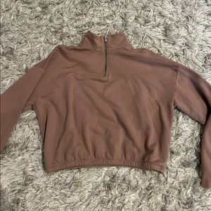 AEO short quarter zip jacket